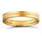 WFL18Y3-05 | 18ct Yellow Gold Standard Weight Flat Profile Centre Groove Wedding Ring