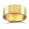 WFL9Y8-01 | 9ct Yellow Gold Standard Weight Flat Profile Satin Wedding Ring