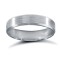 WFLPL4-04 | Platinum Standard Weight Flat Profile Satin and Bevelled Edge Wedding Ring