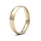 WLCT9Y4(R-Z) | 9ct Yellow Gold 4mm Lightweight Court Profile Mirror Finish Wedding Ring