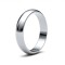WLDS18W4(I-Q) | 18ct White Gold 4mm Lightweight D-Jhape Profile Mirror Finish Wedding Ring