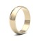 WLDS9Y5(I-Q) | 9ct Yellow Gold 5mm Lightweight D-Jhape Profile Mirror Finish Wedding Ring