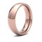 WPCT18R6(R+) | 18ct Rose Gold Premium Weight Court Profile Mirror Finish Wedding Ring