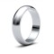 WPDS18W5(R+) | 18ct White Gold Premium Weight D-Shape Profile Mirror Finish Wedding Ring