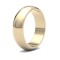 WPDS18Y6(R+) | 18ct Yellow Gold Premium Weight D-Shape Profile Mirror Finish Wedding Ring