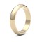 WPDS9Y4(R+) | 9ct Yellow Gold Premium Weight D-Shape Profile Mirror Finish Wedding Ring