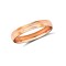 WSC18R3-05(F-Q) | 18ct Rose Gold Standard Weight Court Profile Centre Groove Wedding Ring