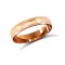 WSC18R4-02(F-Q) | 18ct Rose Gold Standard Weight Court Profile Mill Grain Wedding Ring