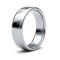 WSC18W6(F-Q) | 18ct White Gold Standard Weight Court Profile Mirror Finish Wedding Ring