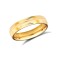 WSC18Y4-05(F-Q) | 18ct Yellow Gold Standard Weight Court Profile Centre Groove Wedding Ring