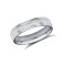 WSC9W4-05(R+) | 9ct White Gold Standard Weight Court Profile Centre Groove Wedding Ring