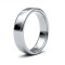WSC9W5(R+) | 9ct White Gold Standard Weight Court Profile Mirror Finish Wedding Ring