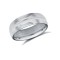 WSC9W6-05(F-Q) | 9ct White Gold Standard Weight Court Profile Centre Groove Wedding Ring
