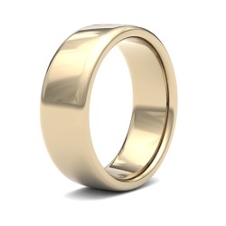 WSC9Y7 | 9ct Yellow Gold Standard Weight Court Profile Mirror Finish Wedding Ring