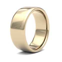 WSC9Y8 | 9ct Yellow Gold Standard Weight Court Profile Mirror Finish Wedding Ring