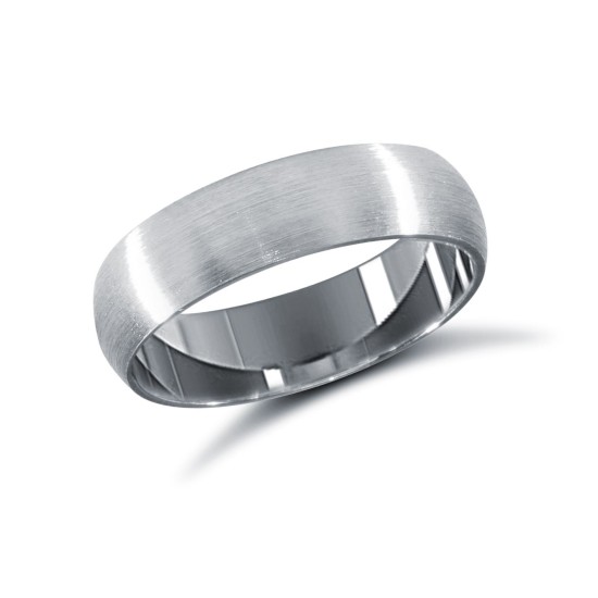 WSCPL5-01(R+) | Platinum Standard Weight Court Profile Satin Wedding Ring